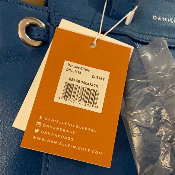 Blue backpack tote - Picture 4 of 6